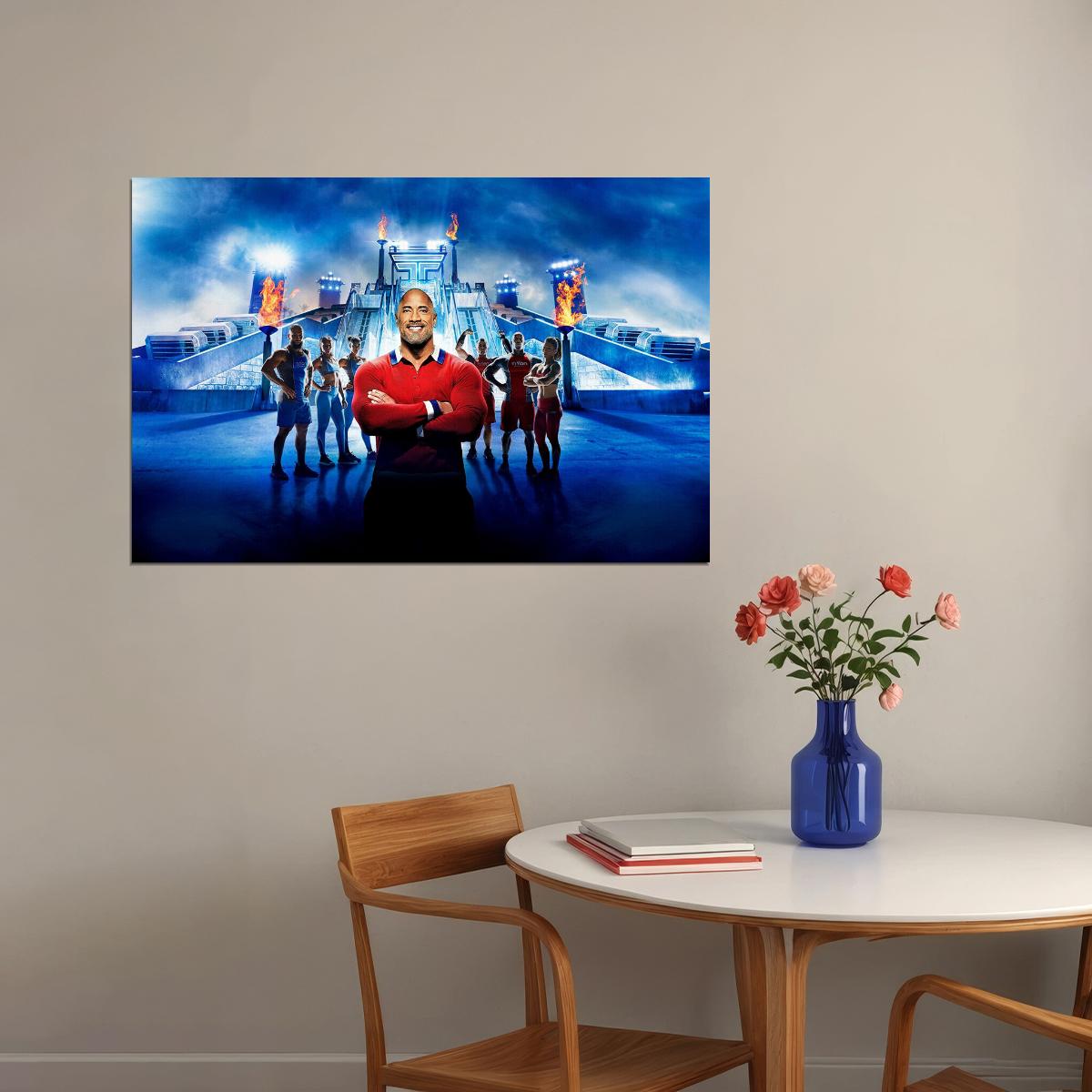 The Titan Games Season 1 Dwayne Johnson Tv Show Poster Wall Art Print Home Wall Decor