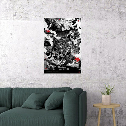 Ghost Of Tsushima Warrior Samurai Fight Game Poster Wall Art Print Home Wall Decor