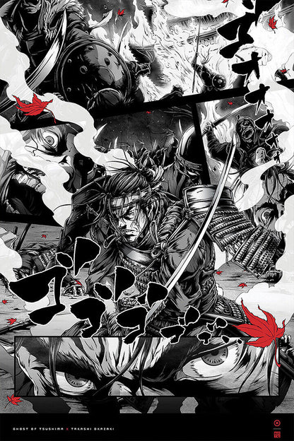 Ghost Of Tsushima Warrior Samurai Fight Game Poster Wall Art Print Home Wall Decor