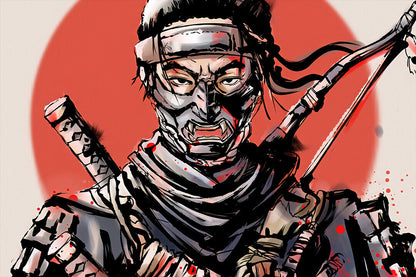 Ghost Of Tsushima Warrior Samurai Fight Game Poster Wall Art Print Home Wall Decor