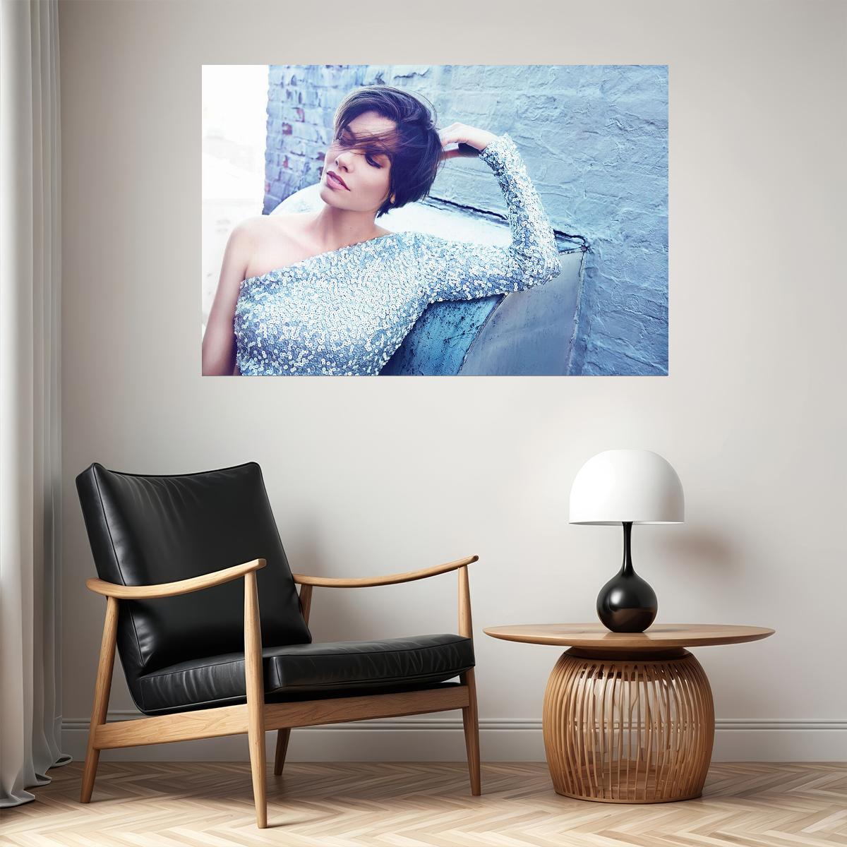 Lauren Cohan Maggie Greene Beauty Model Actor Poster Wall Art Print Home Wall Decor