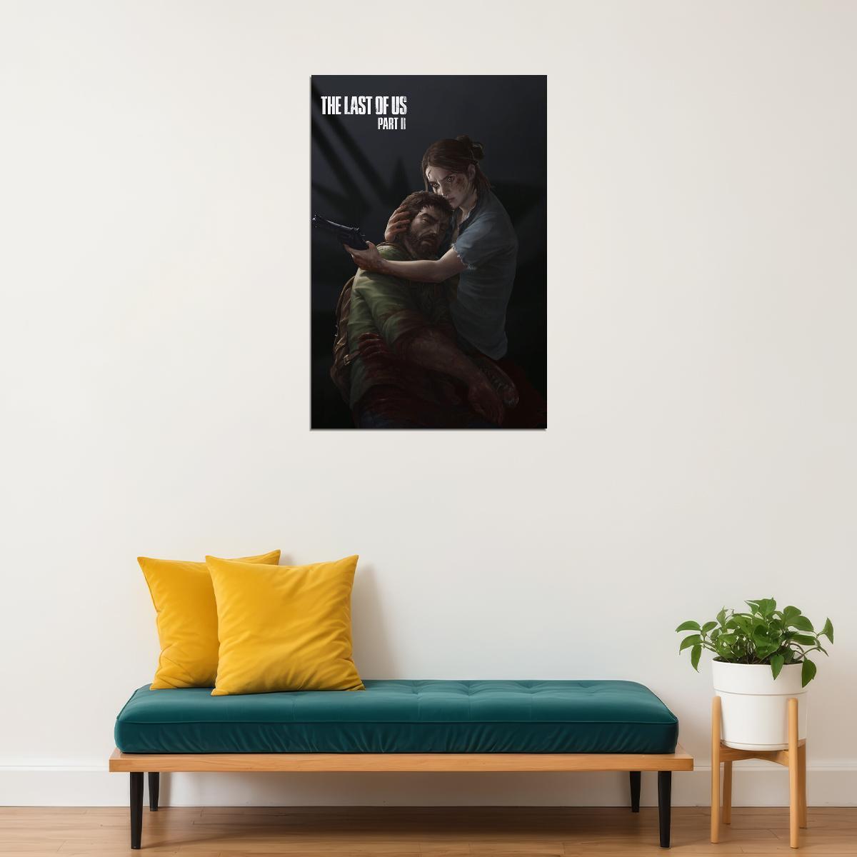 The Last Of Us 2 Part Ii Ellie Horror Video Game Poster Wall Art Print Home Wall Decor