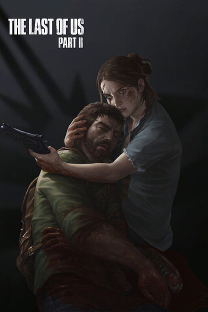 The Last Of Us 2 Part Ii Ellie Horror Video Game Poster Wall Art Print Home Wall Decor