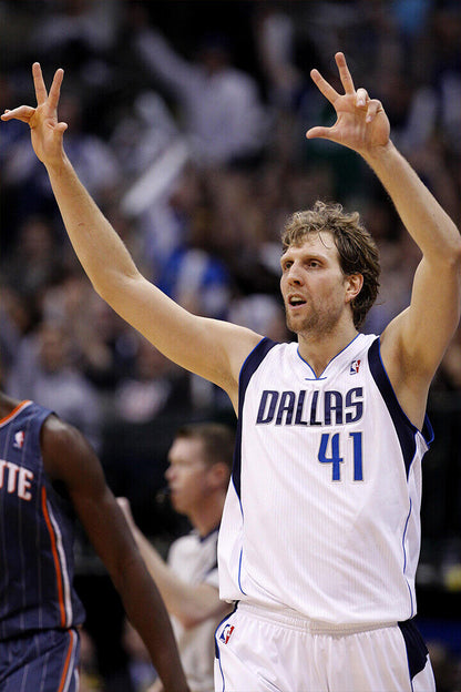 Dunk Block Star Dirk Nowitzki Usa Basketball Poster Wall Art Print Home Wall Decor