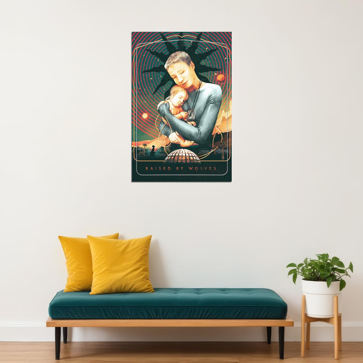 Raised By Wolves Science Fiction Tv Series Poster Wall Art Print Home Wall Decor