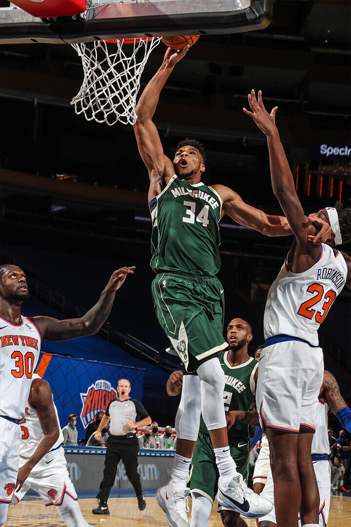 Giannis Antetokounmpo Milwaukee Basketball Poster Wall Art Print Home Wall Decor