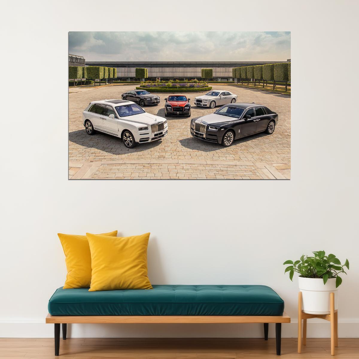 Rolls Royce Phantom Ghost Super Luxury Car Poster Wall Art Print Home Wall Decor