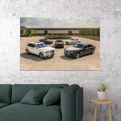 Rolls Royce Phantom Ghost Super Luxury Car Poster Wall Art Print Home Wall Decor
