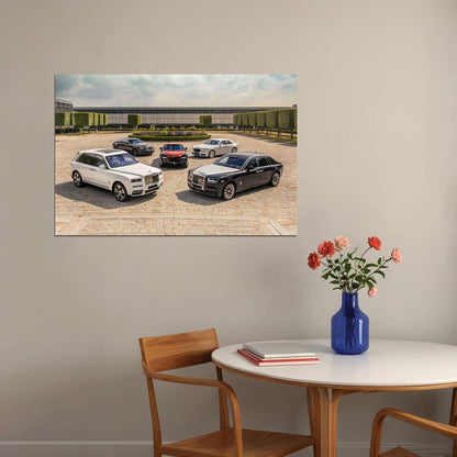 Rolls Royce Phantom Ghost Super Luxury Car Poster Wall Art Print Home Wall Decor