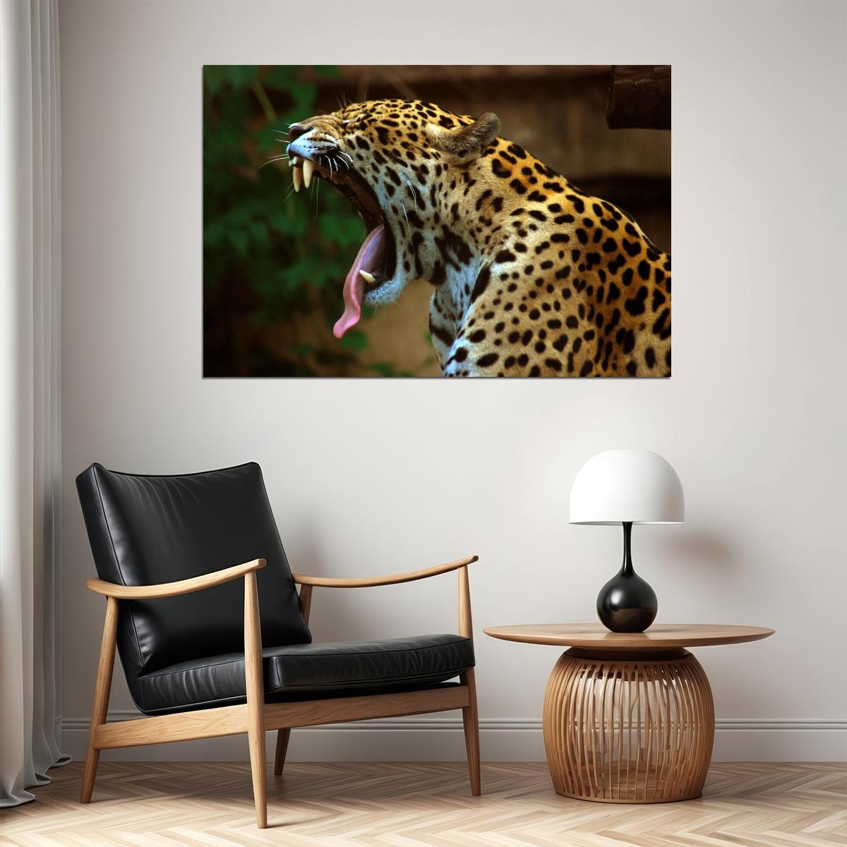 Jaguar Panthera Pardus Animal Wild Animals Poster Wall Art Print Home Wall Decor