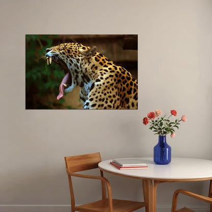 Jaguar Panthera Pardus Animal Wild Animals Poster Wall Art Print Home Wall Decor