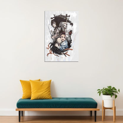 Demon Slayer Kimetsu No Yaiba Fight Anime Poster Wall Art Print Home Wall Decor