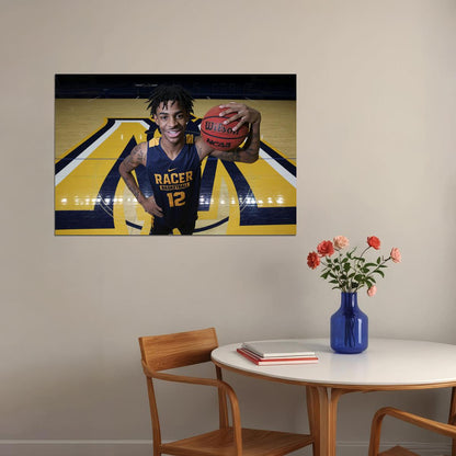 Ja Morant Memphis American Basketball Player Poster Wall Art Print Home Wall Decor