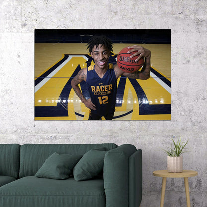 Ja Morant Memphis American Basketball Player Poster Wall Art Print Home Wall Decor
