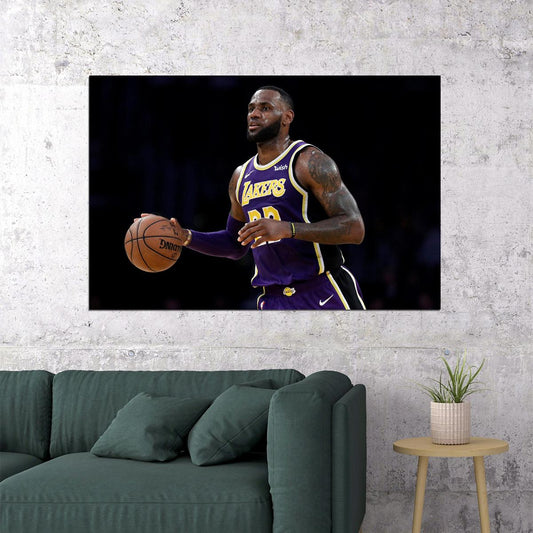 Lebron James Lbj La Mvp Basketball Poster Wall Art Print Home Wall Decor