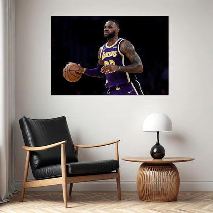 Lebron James Lbj La Mvp Basketball Poster Wall Art Print Home Wall Decor