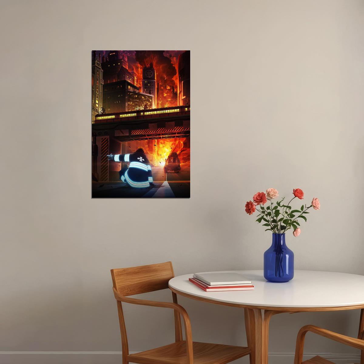 Fire Force Japanese Anime Poster Wall Art Print Home Wall Decor