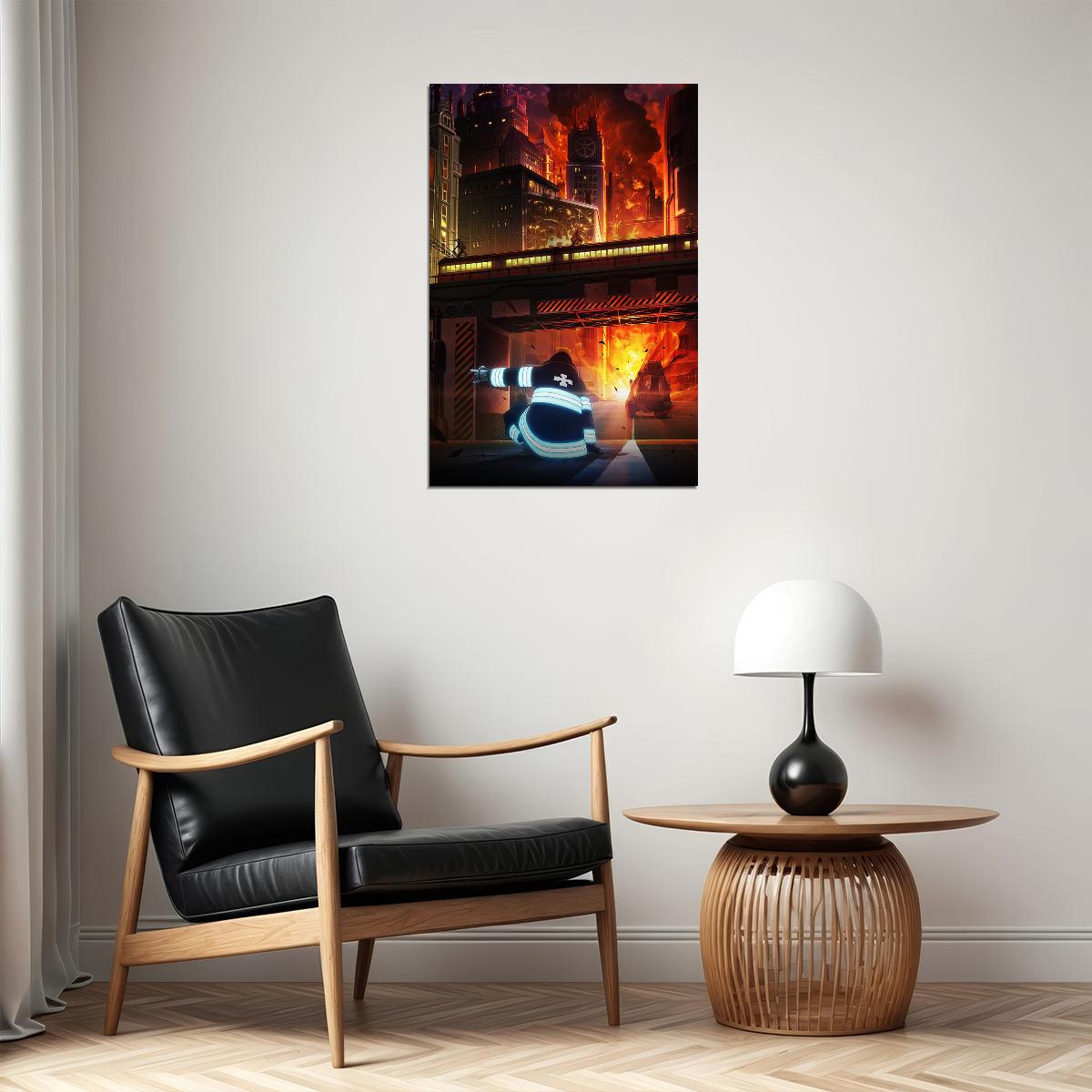Fire Force Japanese Anime Poster Wall Art Print Home Wall Decor