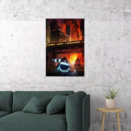 Fire Force Japanese Anime Poster Wall Art Print Home Wall Decor
