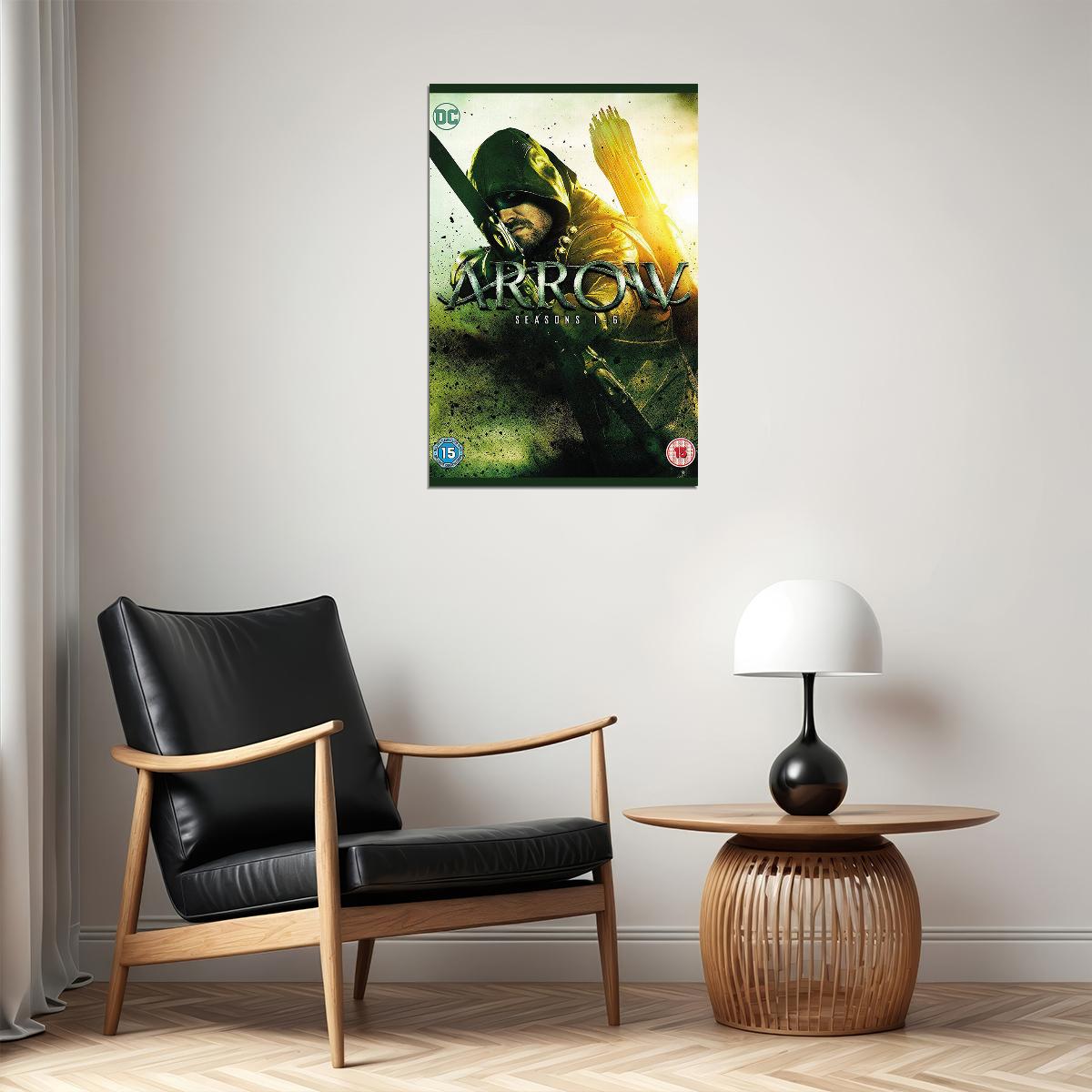 Arrow Oliver Queen Tv Show Action Crime Poster Wall Art Print Home Wall Decor