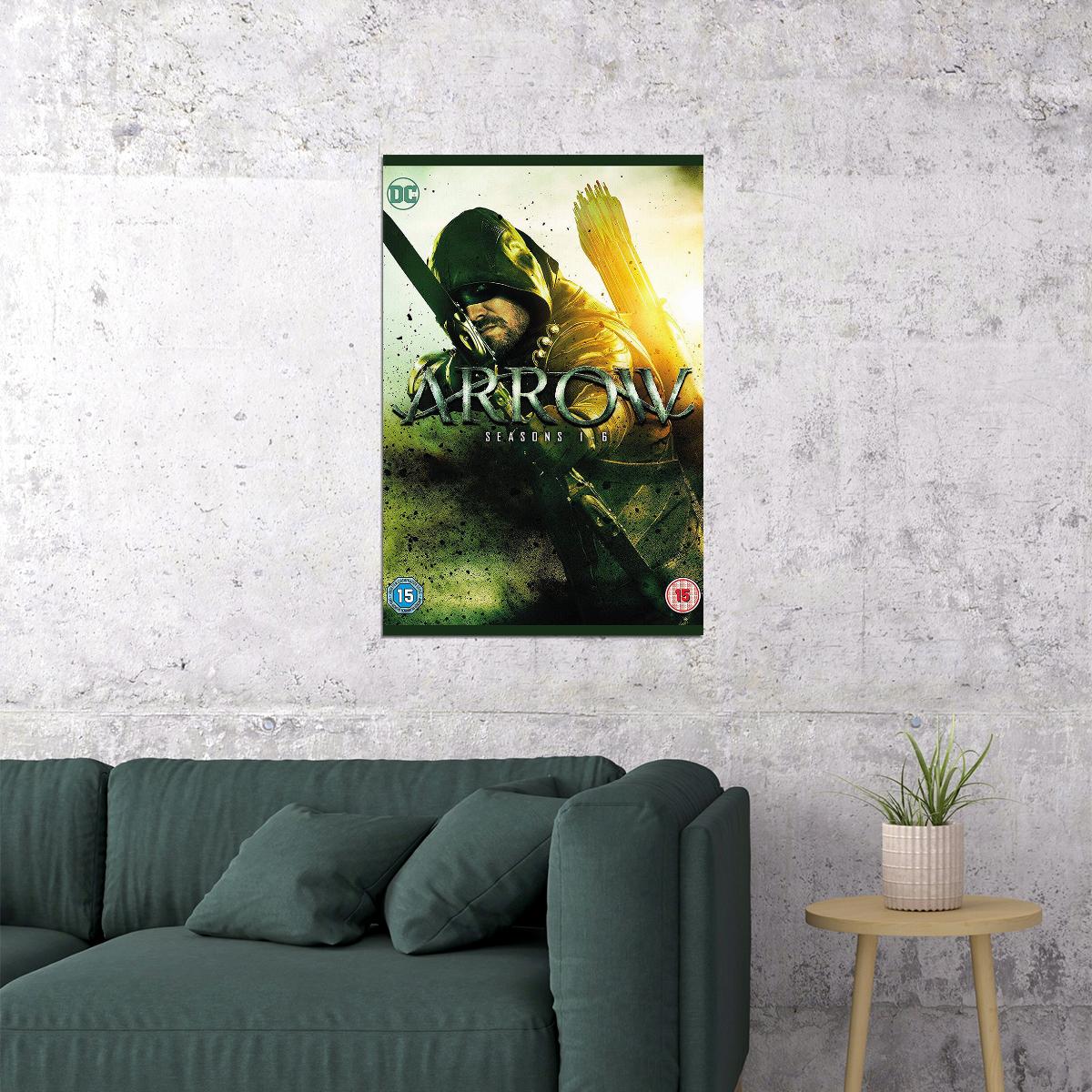 Arrow Oliver Queen Tv Show Action Crime Poster Wall Art Print Home Wall Decor