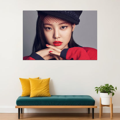 Black Pink Jennie Rose Lisa Kpop Singer Poster Wall Art Print Home Wall Decor
