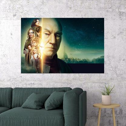 Picard Science Fiction Adventure Space Tv Series Poster Wall Art Print Home Wall Decor