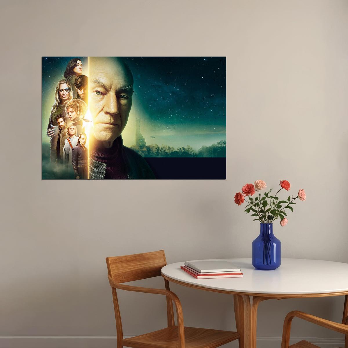 Picard Science Fiction Adventure Space Tv Series Poster Wall Art Print Home Wall Decor