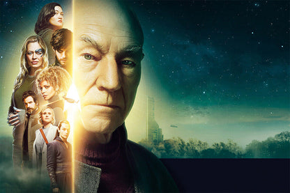Picard Science Fiction Adventure Space Tv Series Poster Wall Art Print Home Wall Decor