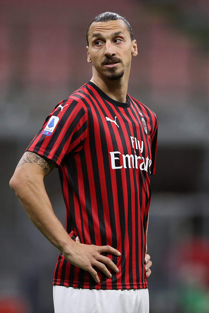 Zlatan Ibrahimovic Swedish Milan Striker Football Poster Wall Art Print Home Wall Decor