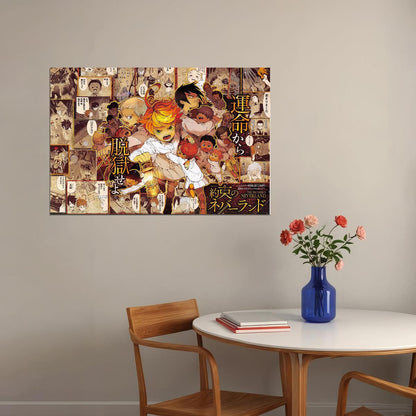 The Promised Neverland Japan Animation Tv Series Poster Wall Art Print Home Wall Decor