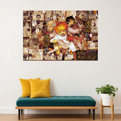 The Promised Neverland Japan Animation Tv Series Poster Wall Art Print Home Wall Decor