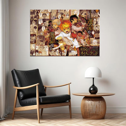 The Promised Neverland Japan Animation Tv Series Poster Wall Art Print Home Wall Decor