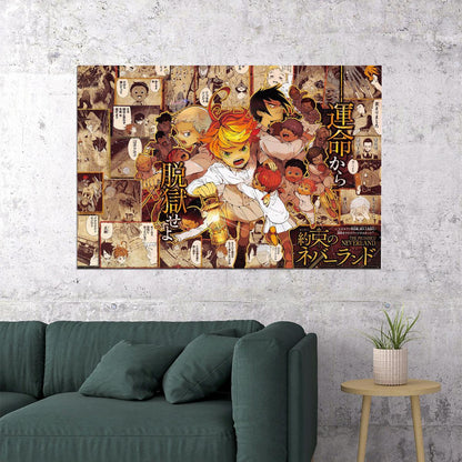 The Promised Neverland Japan Animation Tv Series Poster Wall Art Print Home Wall Decor