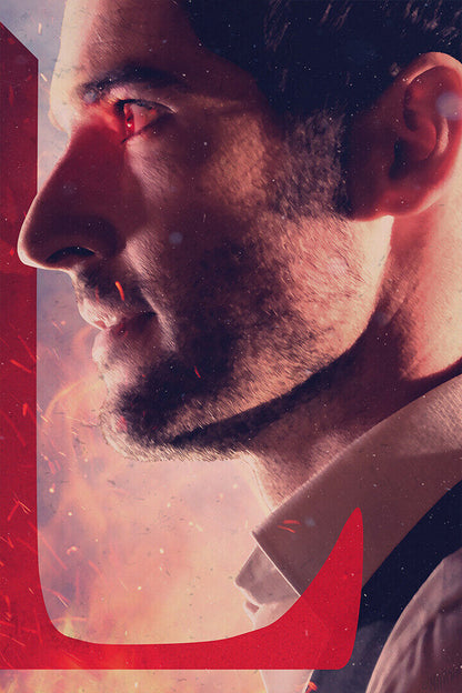 Lucifer Tom Ellis Fallen Angel Usa Tv Series Poster Wall Art Print Home Wall Decor