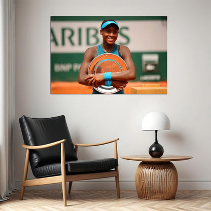Cori Gauff Usa Tennis Player Sports Player Poster Wall Art Print Home Wall Decor