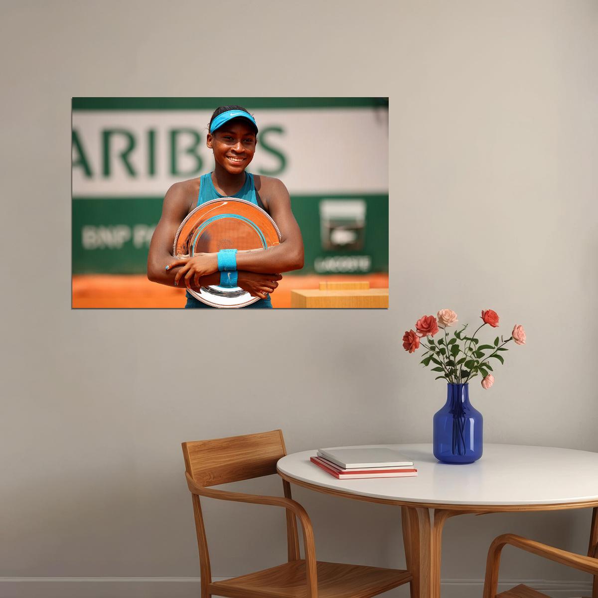 Cori Gauff Usa Tennis Player Sports Player Poster Wall Art Print Home Wall Decor