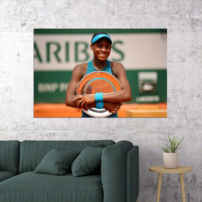 Cori Gauff Usa Tennis Player Sports Player Poster Wall Art Print Home Wall Decor