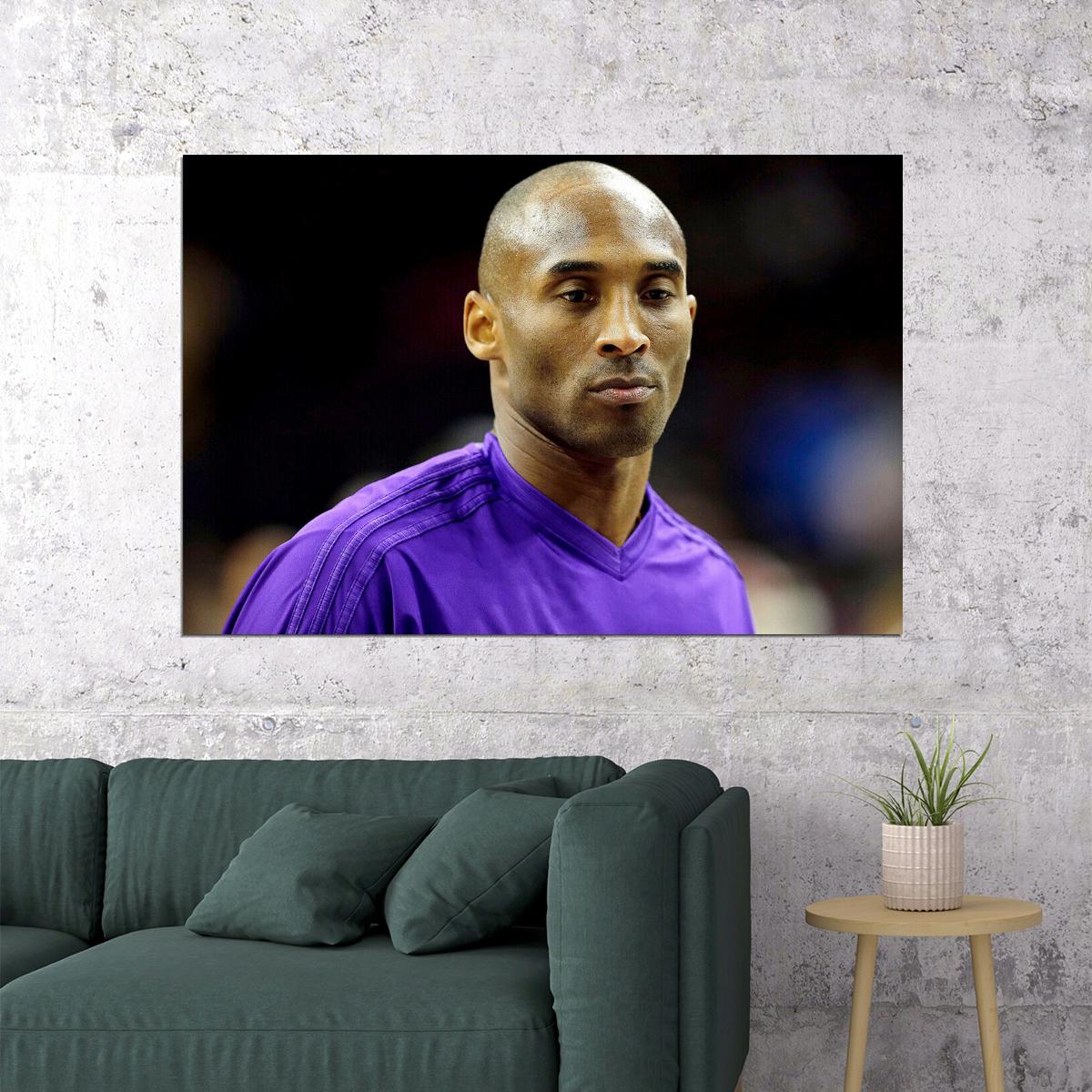 Kobe Bryant American Basketball Player Jersey Poster Wall Art Print Home Wall Decor