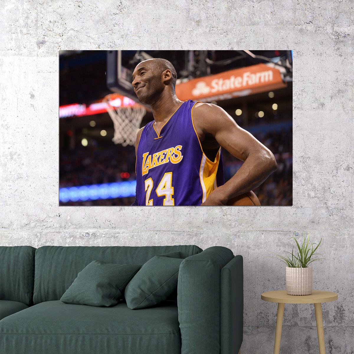 Kobe Bryant American Basketball Player Sports Poster Wall Art Print Home Wall Decor