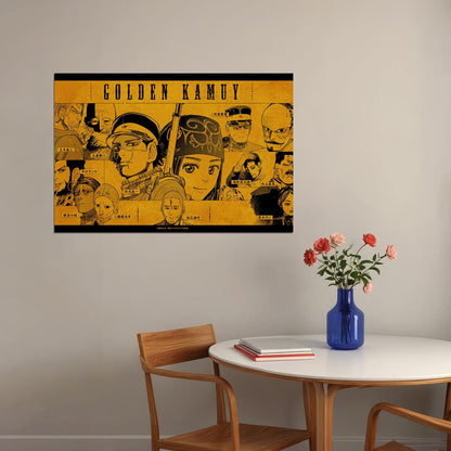 Golden Kamuy Fight War Hunt Japan Anime Poster Wall Art Print Home Wall Decor