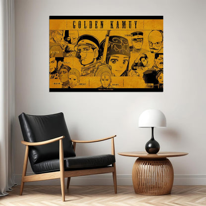 Golden Kamuy Fight War Hunt Japan Anime Poster Wall Art Print Home Wall Decor