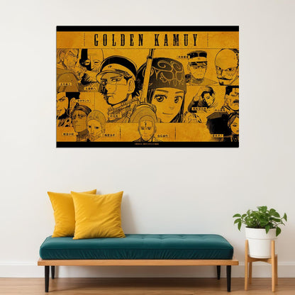 Golden Kamuy Fight War Hunt Japan Anime Poster Wall Art Print Home Wall Decor