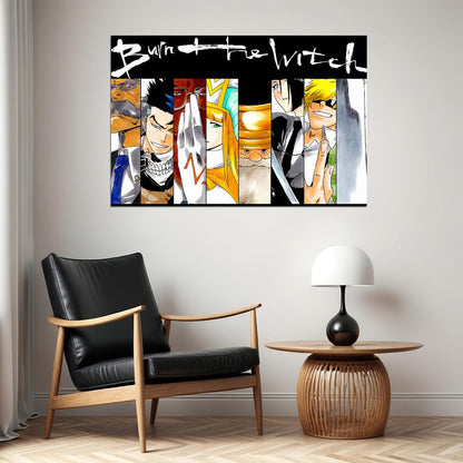 Burn The Witch Fight Beauty Girl Japan Anime Poster Wall Art Print Home Wall Decor
