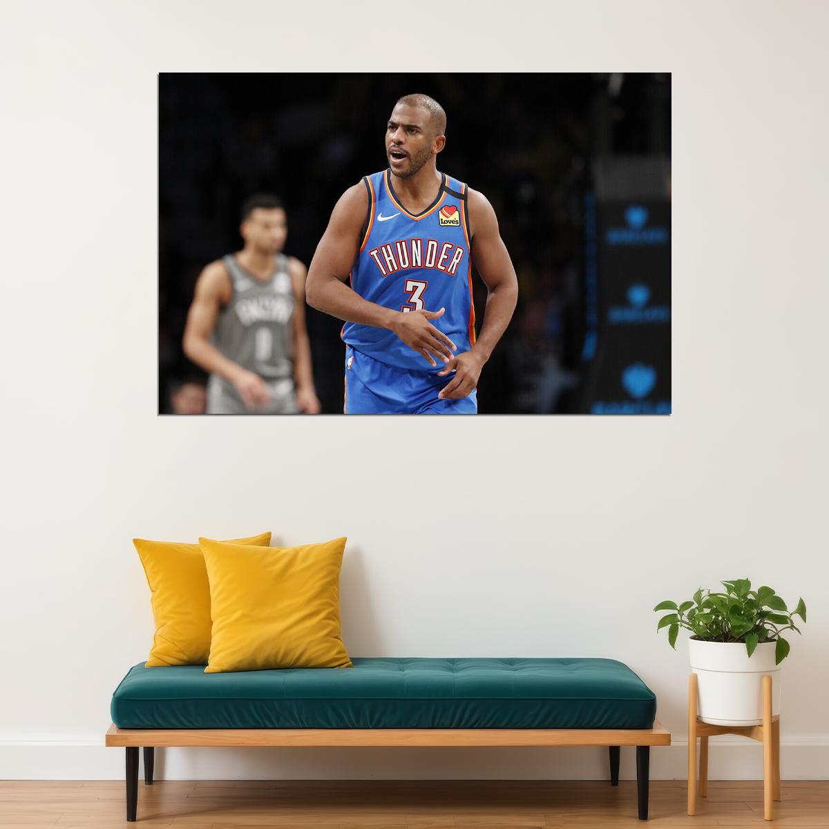 Chris Paul Oklahoma Basketball Star Poster Wall Art Print Home Wall Decor