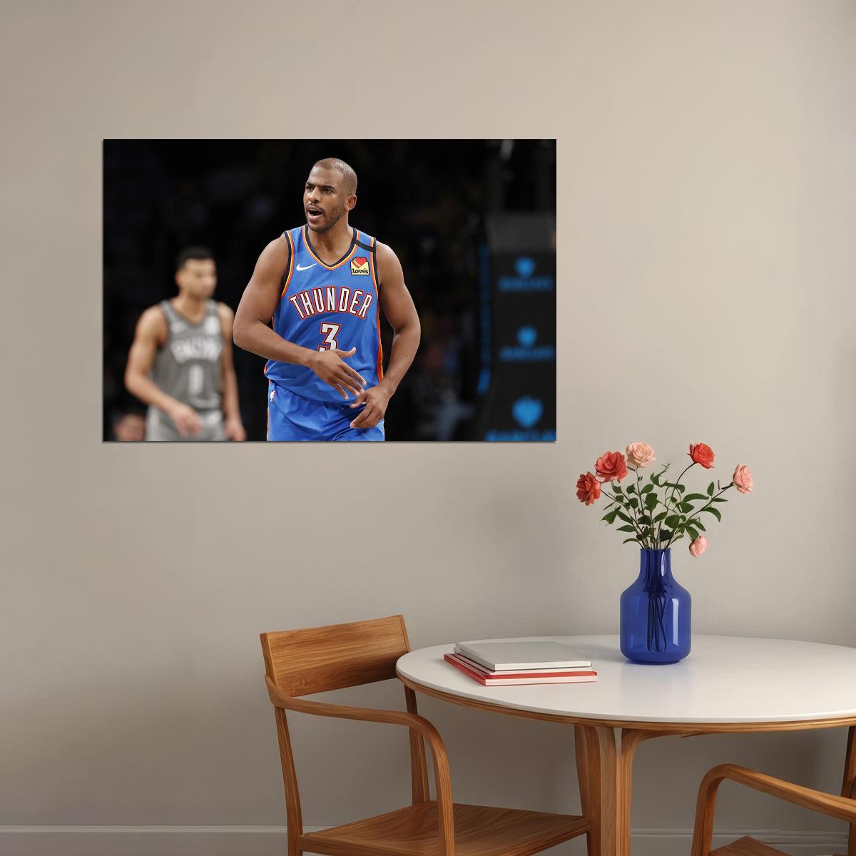 Chris Paul Oklahoma Basketball Star Poster Wall Art Print Home Wall Decor
