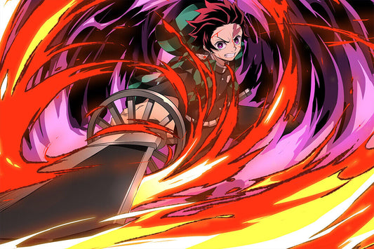 Demon Slayer Kimetsu No Yaiba Action Anime Poster Wall Art Print Home Wall Decor