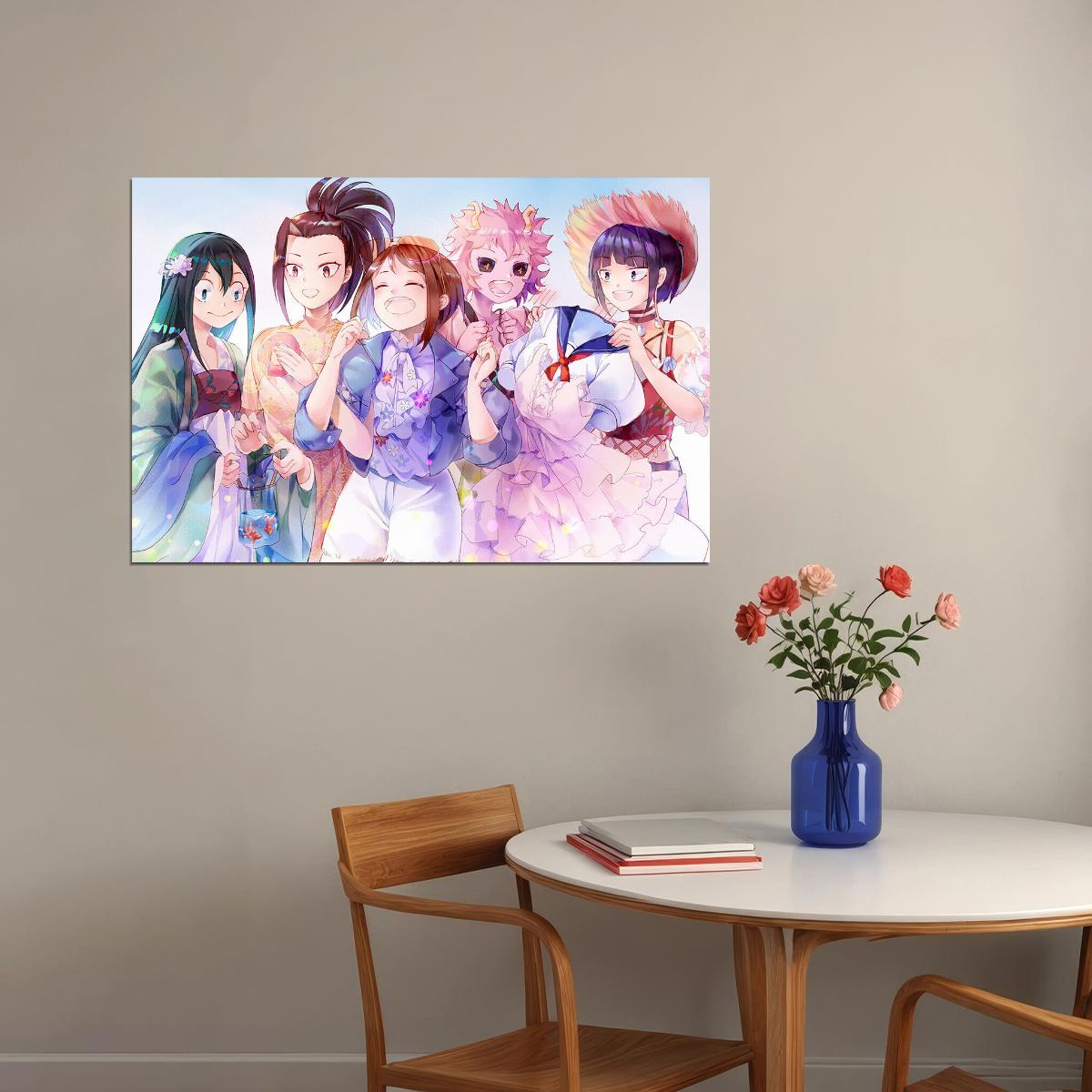 My Hero Academia Hight School Animation Poster Wall Art Print Home Wall Decor