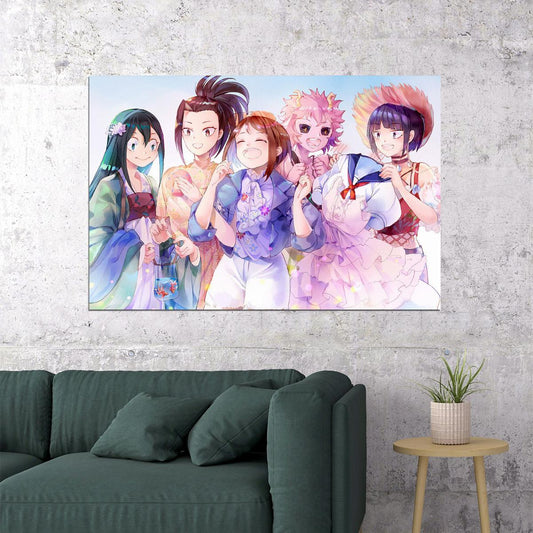 My Hero Academia Hight School Animation Poster Wall Art Print Home Wall Decor