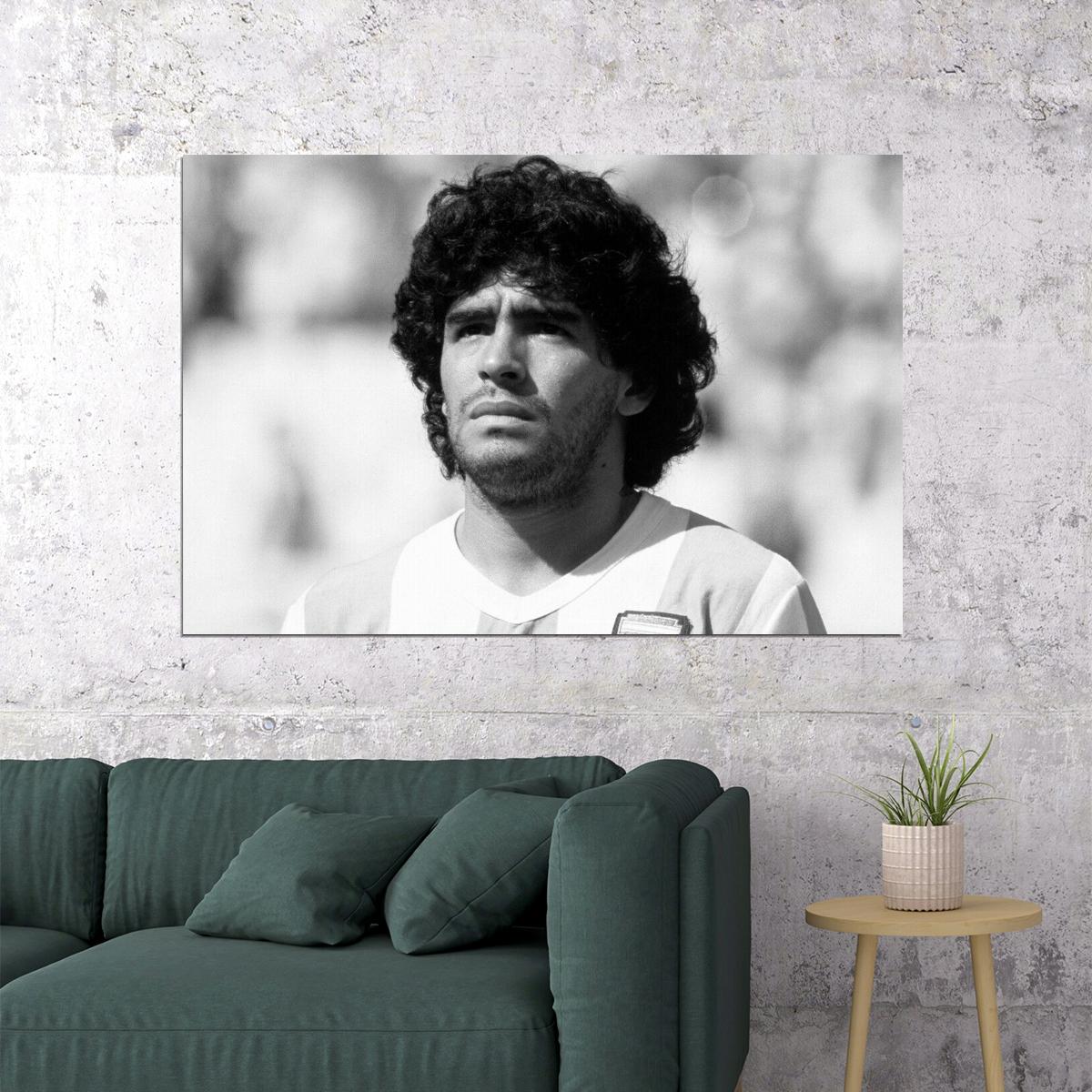 Diego Argentina Football Player Poster Wall Art Print Home Wall Decor